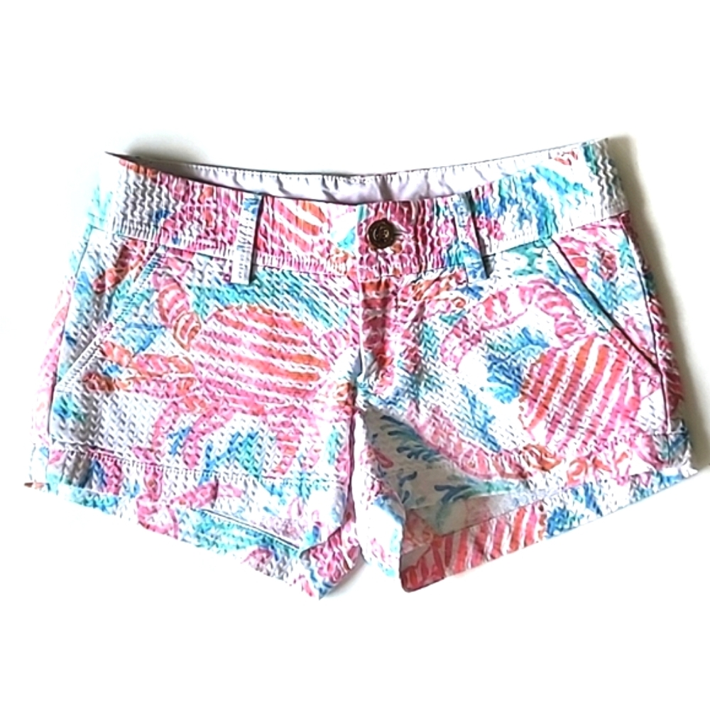 Lilly Pulitzer Walsh short Getting Steamy Resort White Size 00